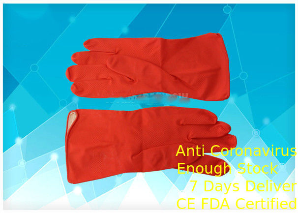 Kırmızı Renk Tek Kullanımlık Medikal Eldivenler Steril Olmayan Kalınlık 0.15mm Alerji Direnci Tedarikçi