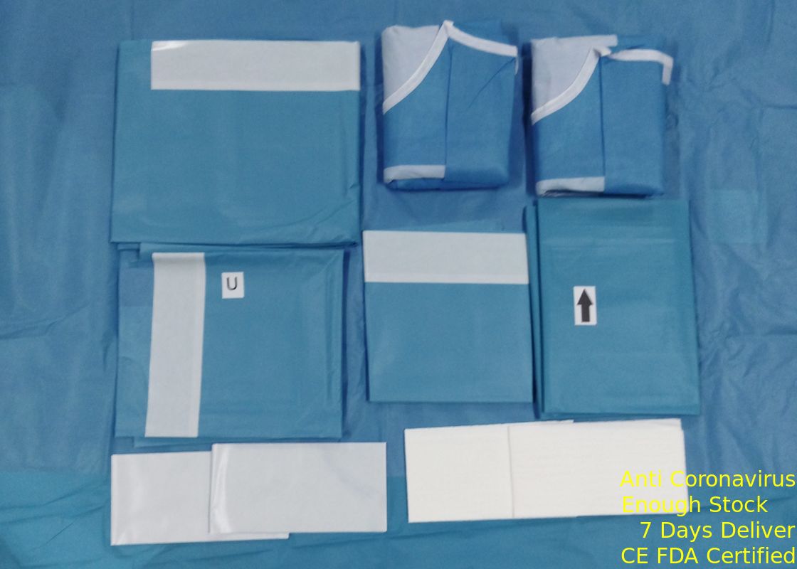 Tüp Kapak KBB Steril Cerrahi Paketleri Kulak Burun Boğaz Operasyonu SMS Çift Katmanlar Lamine Tedarikçi