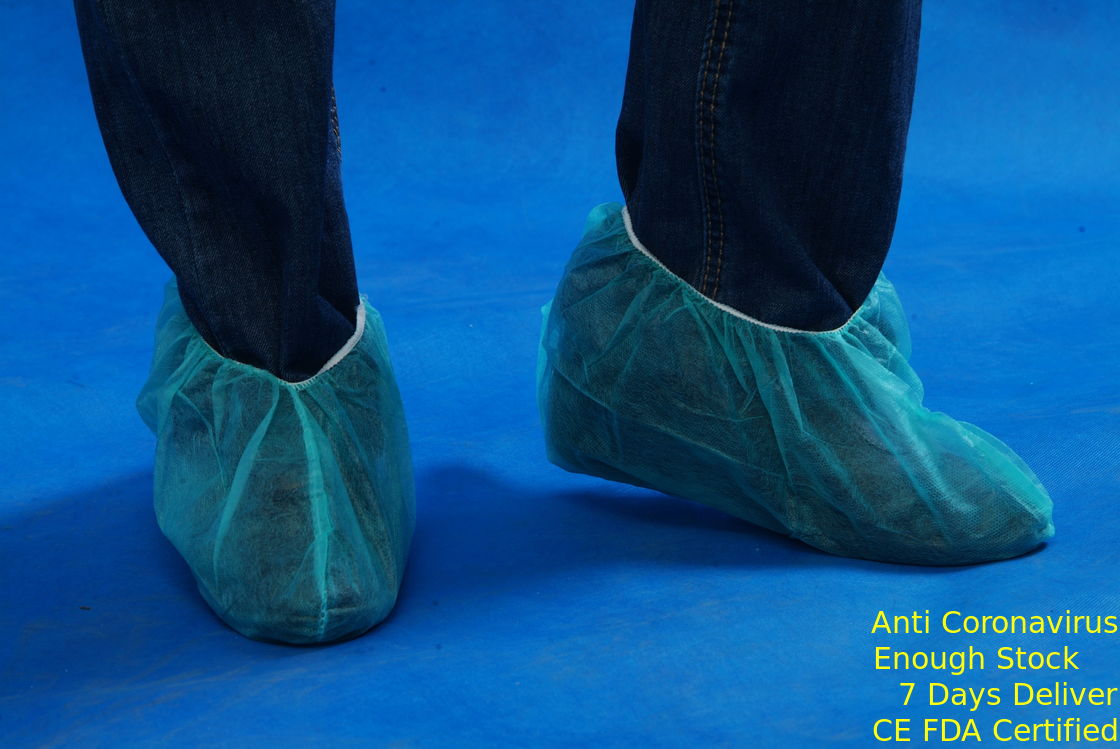 Kaymaz Plastik Ayak Tek Kullanımlık Ayakkabı Açık Mavi Renk 30gsm Kalınlık Kapakları Tedarikçi