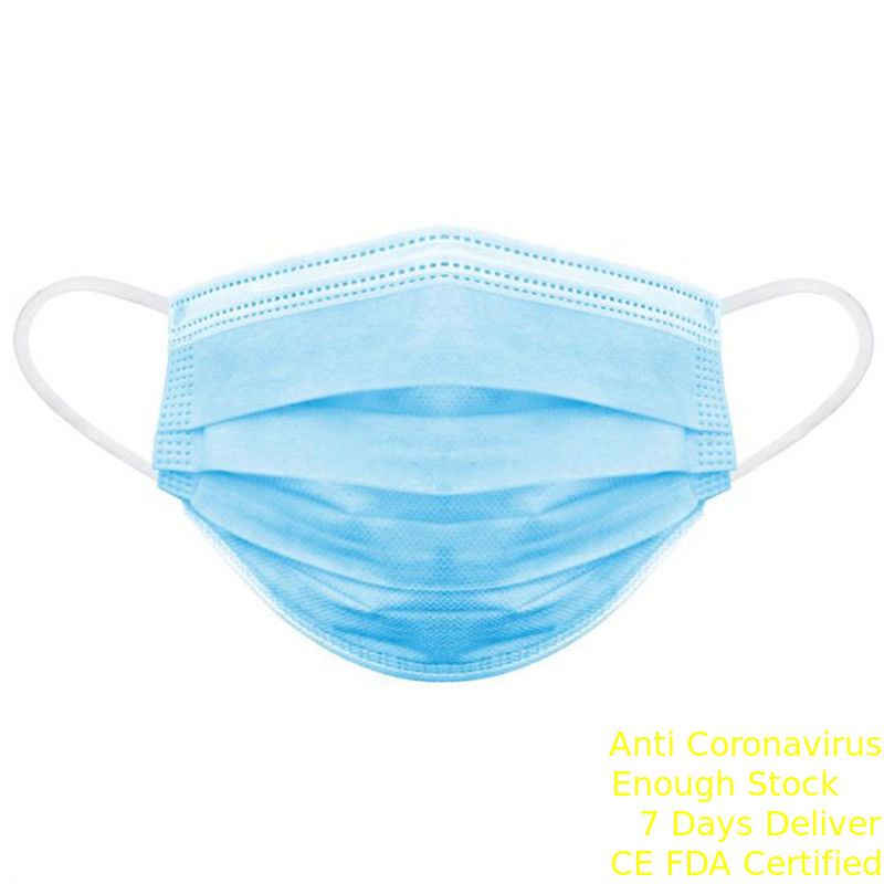Mükemmel Tek Kullanımlık Toz Ağız Maskesi Dokuma Olmayan 3 Katmanlı Yüz Maskesi Antibakteriyel Tedarikçi