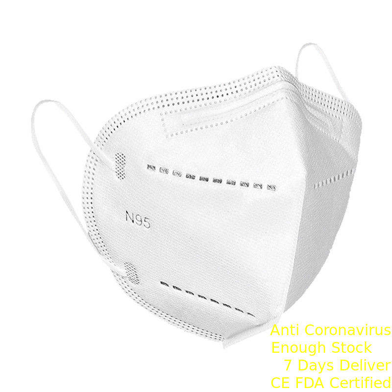Comfortable FFP2 Respirator Mask , Antibacterial N95 Disposable Mask Tedarikçi