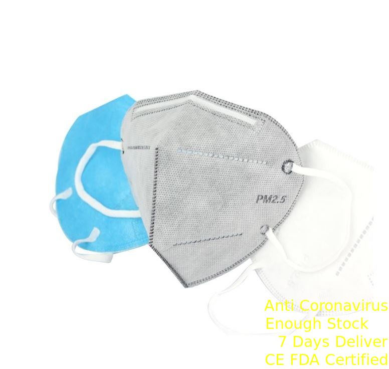 3D Respirator Protection Mouth Mask FFP2 Dustproof Face Mask Vertical Fold Flat Tedarikçi