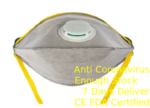 Disposable Foldable FFP2 Mask / Fold Flat Dust Mask For Pollution District Tedarikçi